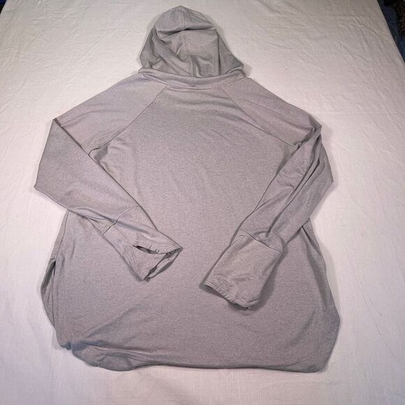 Athleta Gray Long Sleeve Uptempo Ultra Soft Athletic Sweatshirt Hoodie Large - Picture 6 of 9